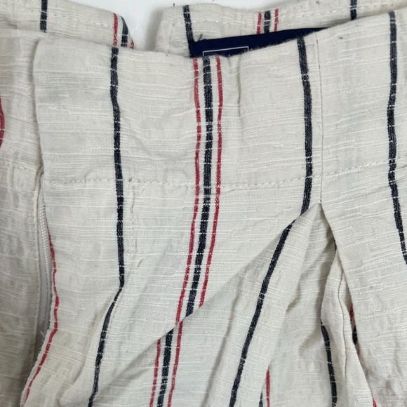 Striped Pleated High Glam Girly Picnic Summer Spring Modern Hip Artsy Shorts - Picture 4 of 5